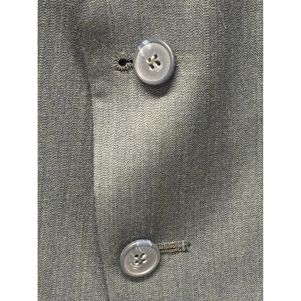 VTG‎ Nino Cerruti Rue Royale Grey Two Button Sport Coat Mens 46R Made in USA